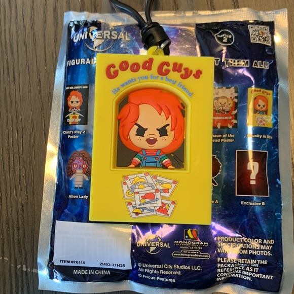 Universal Figural Bag Clip - Series 2 - Chucky in Box - Picture 2 of 4